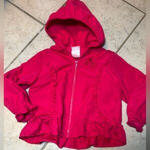 Okie Dokie Pink Hooded Zip Up Jacket